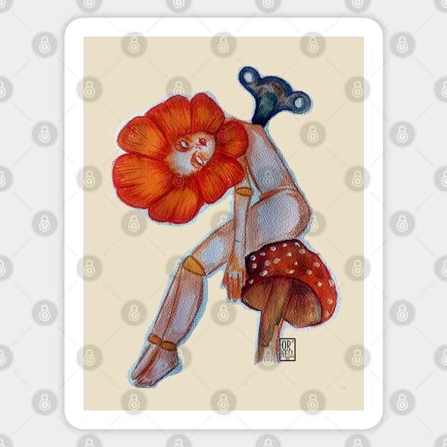 Orange Flower Sticker by OrHell